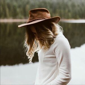 Minnetonka The Outback Hat Bohemian Leather Wide Rim Hat